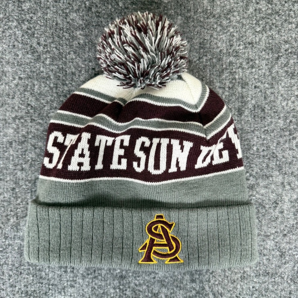Arizona State Sun Devils Beanie Pom Knit Hat OSFA College Football